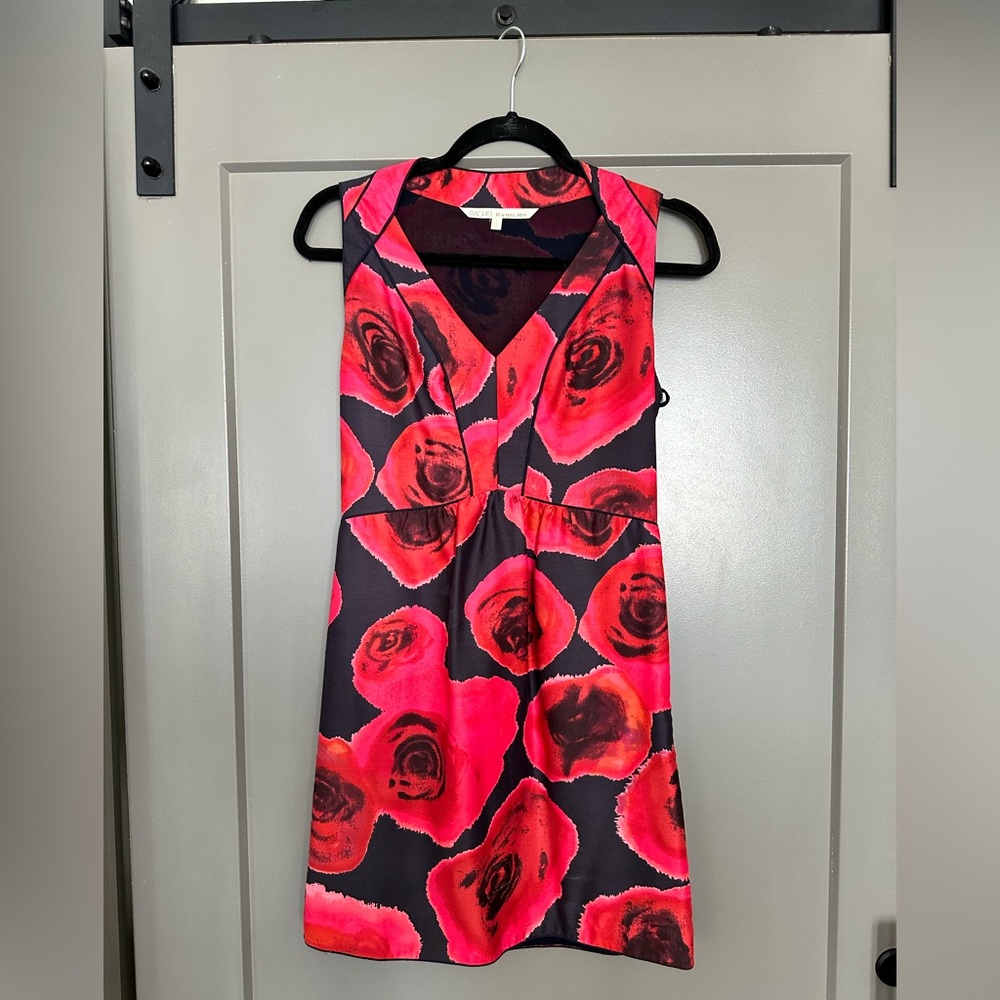Rachel Roy Rose Print Cotton Dress - Size 2
